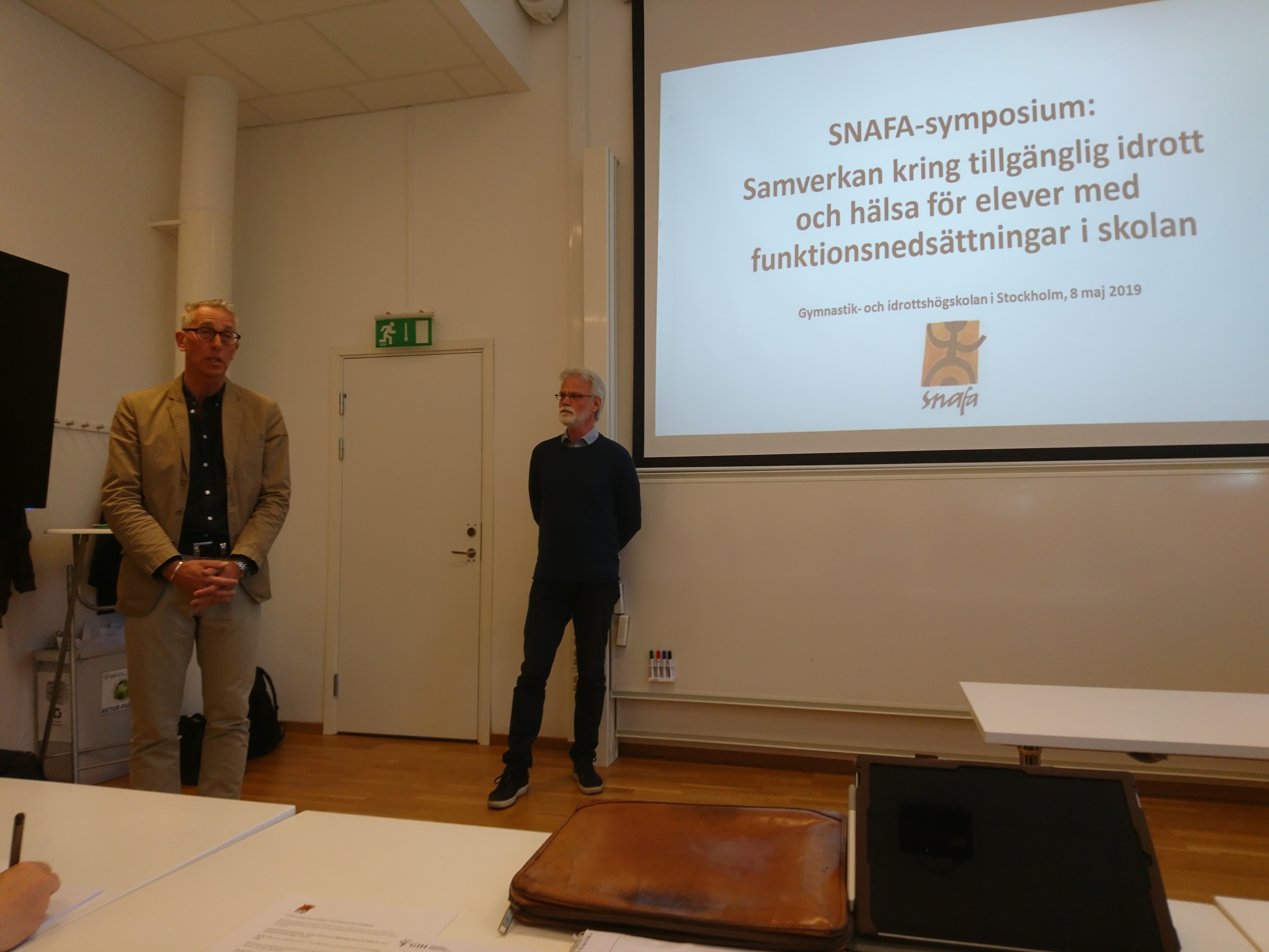 GIH:s rektor, Per Nilsson, öppnade SNAFA:s symposium:
